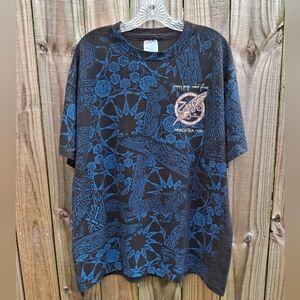 Jimmy Page Robert Plant 1995 World Tour Vintage 90s T-shirt Unisex XL